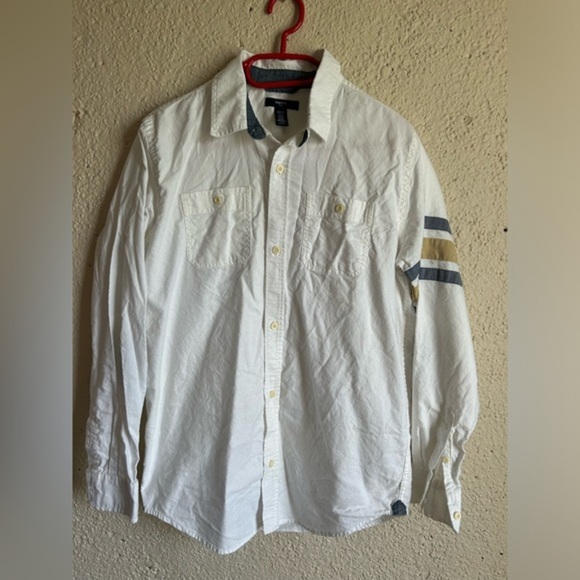 Gap kids size XXL white buttons down shirt for boys like new - Picture 1 of 5